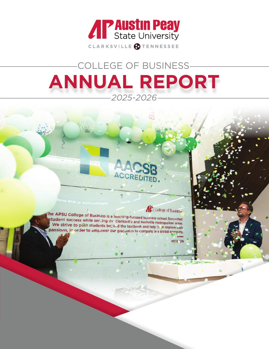 Cover of the 25-26 Annual Report