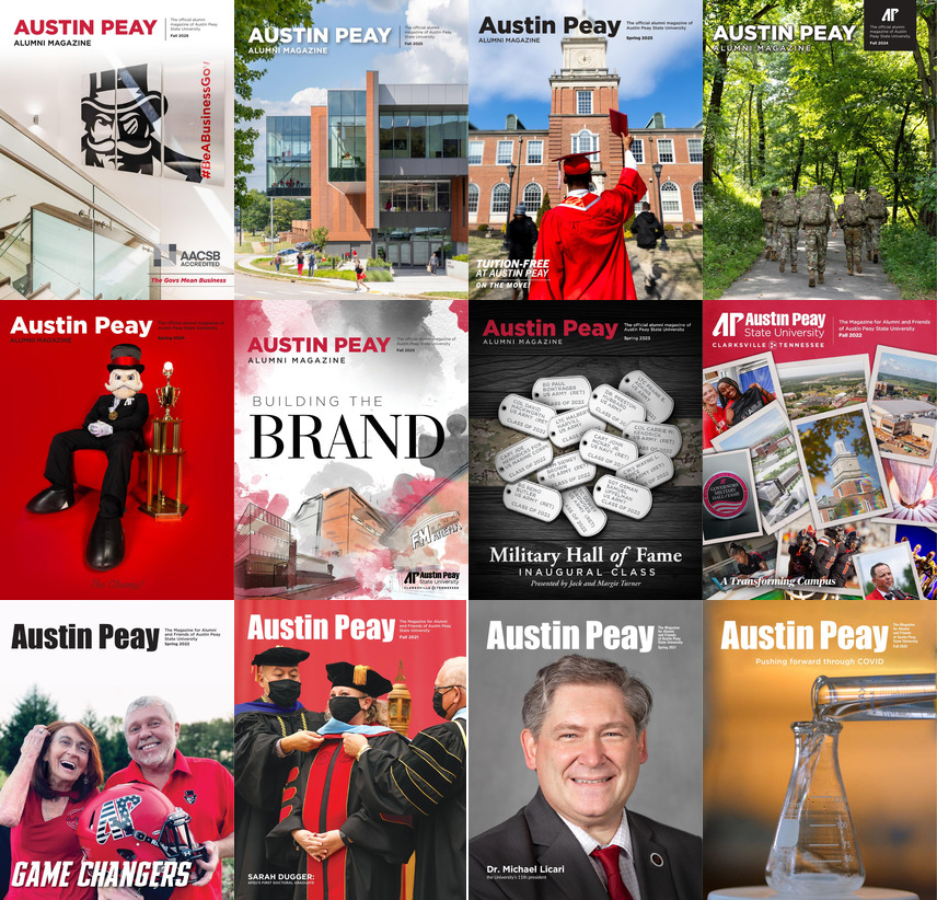 Collection of Alumni Magazine Covers
